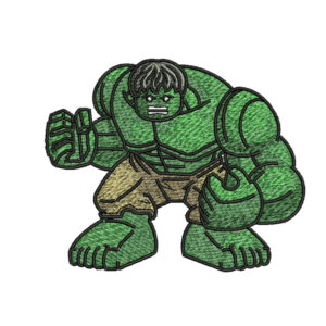 Lego Hulk Embroidery Design