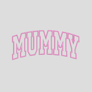 Mummy Applique Embroidery Design