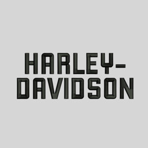 HARLEY Davidson Text-3D Embroidery Design